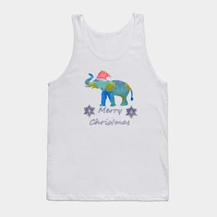 Santa Elephant Tank Top